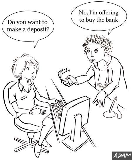 Do you wat to make a deposit?