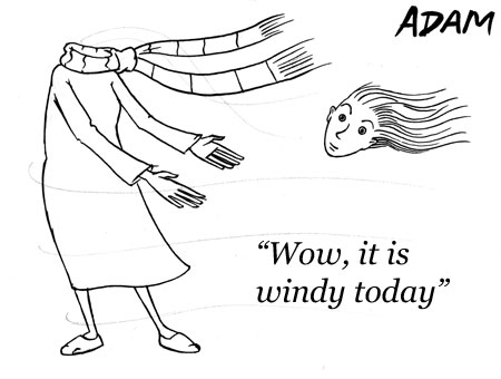 Wow it is windy today