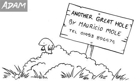 Another great hole by Mauricio Mole