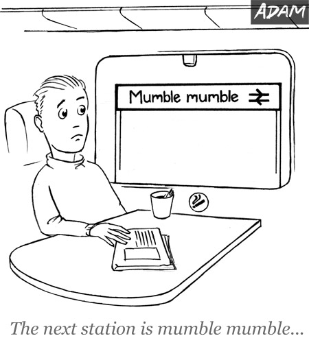 The next station is mumble mumble