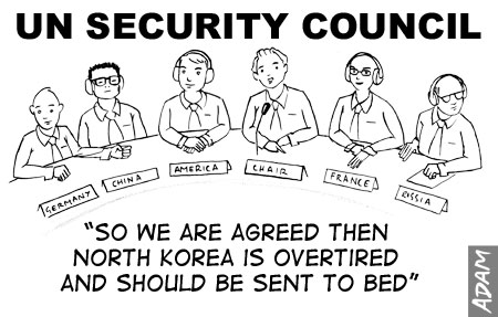 We are agreed then North Korea is overtired and should be sent to bed