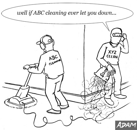 well if ABC cleaning ever let you down...